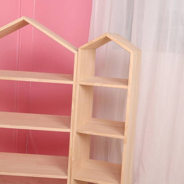 ขาย ชั้นวางของอเนกประสงค์สไตล์มินิมอล Wooden Decorative Book Shelf ลดราคา