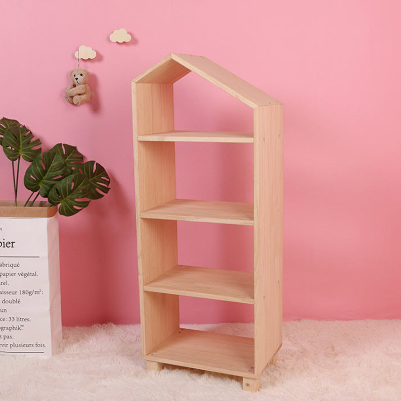 ขาย ชั้นวางของอเนกประสงค์สไตล์มินิมอล Wooden Decorative Book Shelf ลด