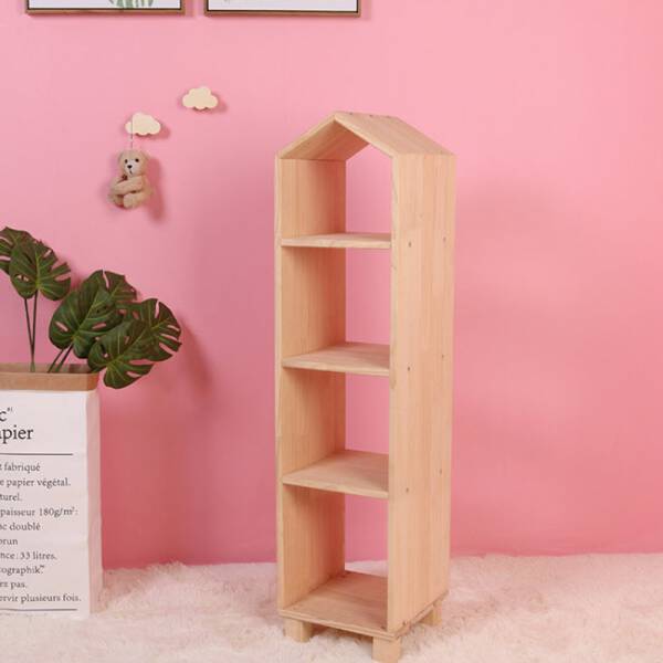 ขาย ชั้นวางของอเนกประสงค์สไตล์มินิมอล Wooden Decorative Book Shelf ราคา