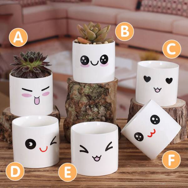 ขาย แก้วกระถางต้นไม้ลายน่ารัก Baew Flower Pot ลดราคา