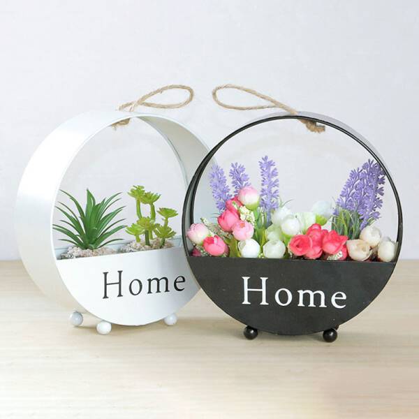 ขาย กระถางต้นไม้ทรงกลม HOME Flower Pot Hanger ลด