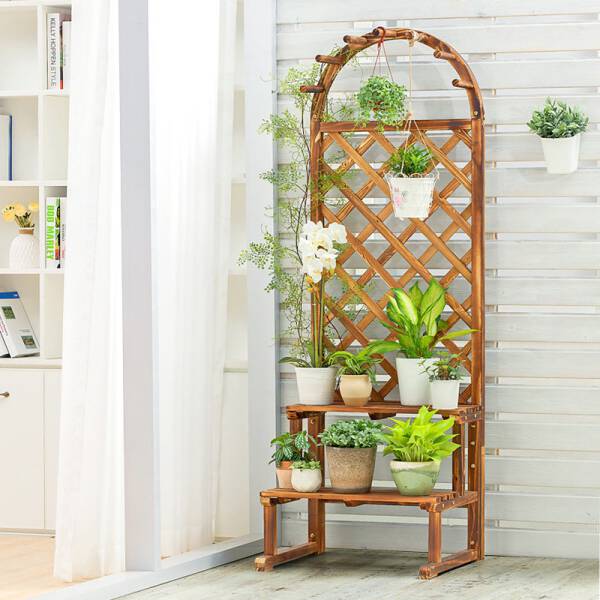 ขาย ชั้นวางกระถางต้นไม้ สไตล์ยุโรป European Garden Shelf ลด ราคา