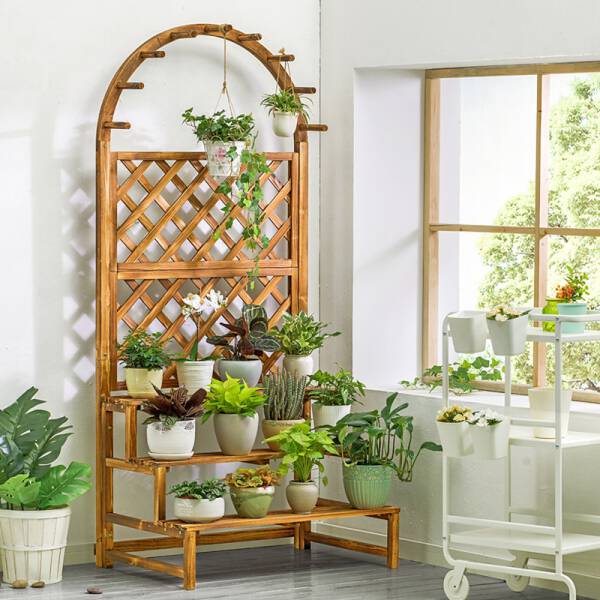 ขาย ชั้นวางกระถางต้นไม้ สไตล์ยุโรป European Garden Shelf ราคา พิเศษ