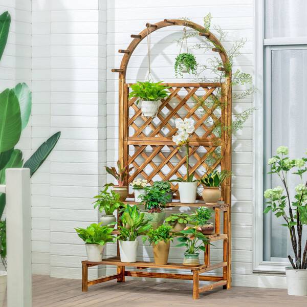 ขาย ชั้นวางกระถางต้นไม้ สไตล์ยุโรป European Garden Shelf ราคาพิเศษ