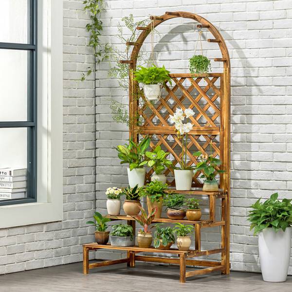 ขาย ชั้นวางกระถางต้นไม้ สไตล์ยุโรป European Garden Shelf พิเศษราคา