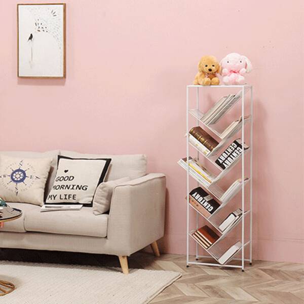 ขาย ชั้นวางหนังสือสำหรับตกแต่งบ้าน White Iron Book Shelf พิเศษ