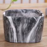 ขาย กระถางต้นไม้มงคลลายหินอ่อน Marble Flower Pot ราคา