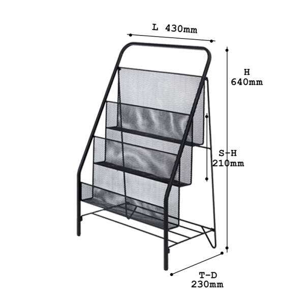 ขาย ชั้นวางหนังสือดีไซน์ 3 Layer Book Shelf ลด