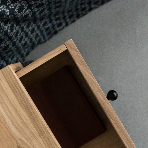 โต๊ะข้างโซฟา โต๊ะข้างเตียง ท็อปไม้ สไตล์ลอฟท์ I & W Side Table