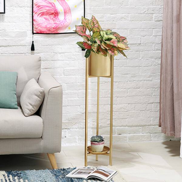ขาย กระถางต้นไม้ตกแต่งบ้านและสวน Golden Flower Pot B ราคาพิเศษ