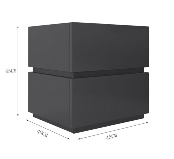 ขนาด รีวิว โต๊ะข้าง พร้อมลิ้นชัก สไตล์มินิมอล Size S