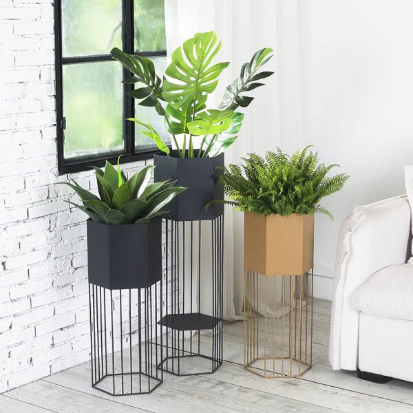 ขาย กระถางต้นไม้สำหรับตกแต่งบ้านและสวน Hexagon Decorative Flower Pot พิเศษ ลด ราคา