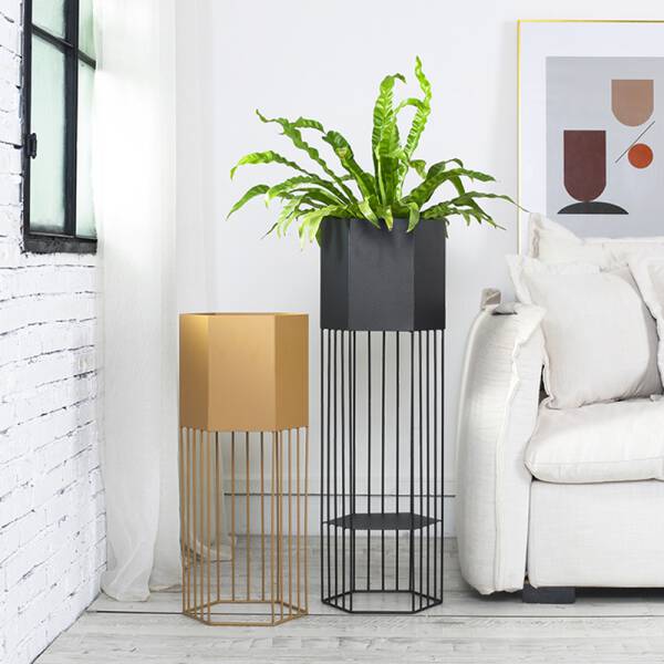 ขาย กระถางต้นไม้สำหรับตกแต่งบ้านและสวน Hexagon Decorative Flower Pot ราคาลดพิเศษ