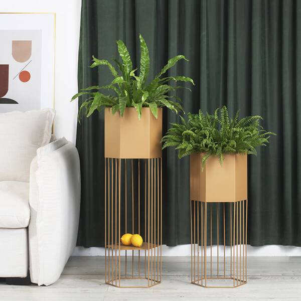 ขาย กระถางต้นไม้สำหรับตกแต่งบ้านและสวน Hexagon Decorative Flower Pot ลดราคา