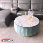 รีวิว โต๊ะกลางกำมะหยี่ท็อปหินอ่อน - Velvet Marble Coffee Table