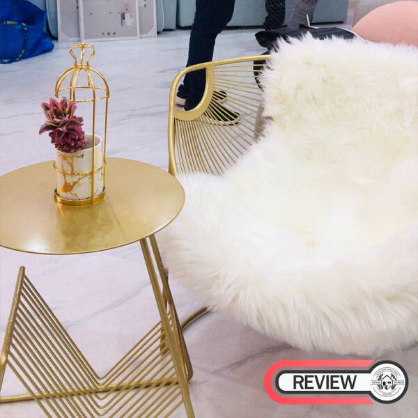 รีวิว โต๊ะข้าง อเนกประสงค์ โครงสร้างเหล็ก พร้อมช่องเก็บของ สีทอง