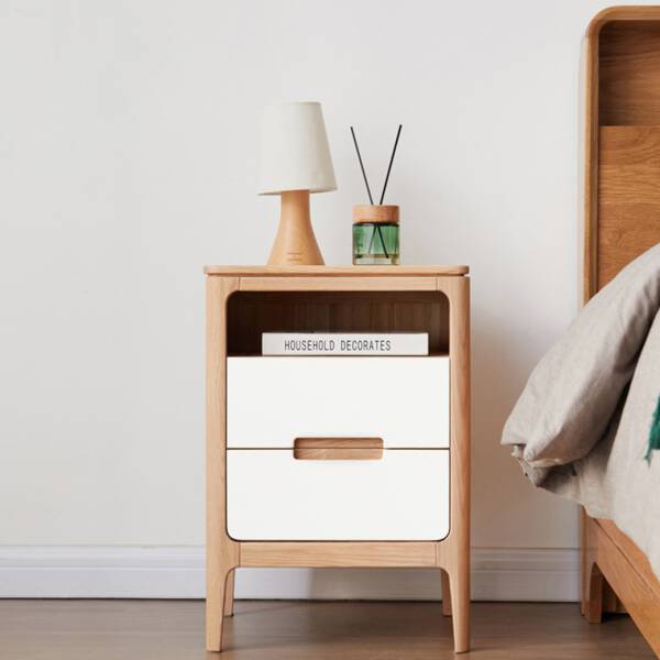 ขาย โต๊ะข้าง อเนกประสงค์ ท็อปไม้แท้ พร้อมชั้นชักสองชั้น ราคาพิเศษ