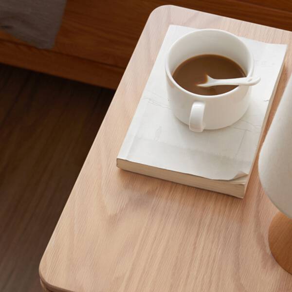 ท็อป โต๊ะข้าง อเนกประสงค์ ท็อปไม้แท้ พร้อมชั้นชักสองชั้น