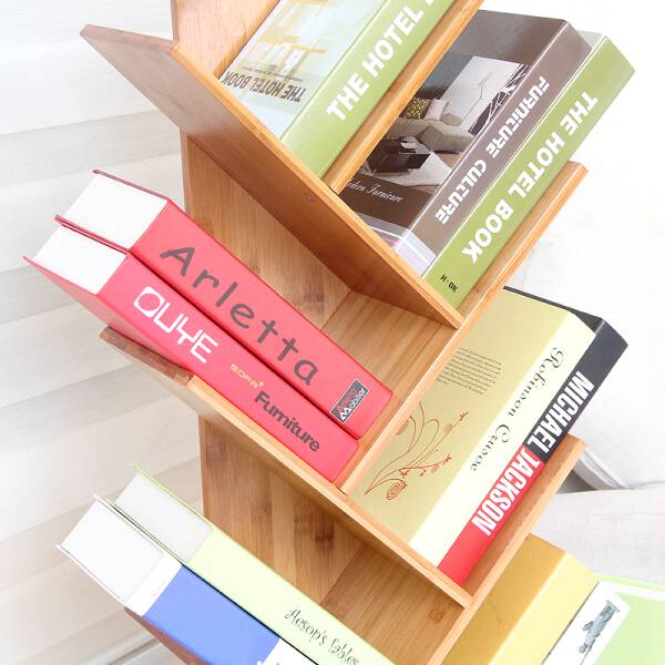 ขาย ชั้นเก็บหนังสือตั้งพื้น Wooden Book Shelf ราคา