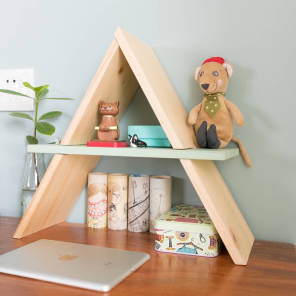 ขาย ชั้นเก็บหนังสือบนโต๊ะ Creative Design Table Book Shelf ลดพิเศษ