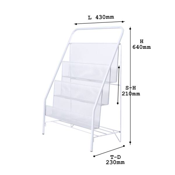 ขาย ชั้นวางหนังสือดีไซน์ 3 Layer Book Shelf ราคา