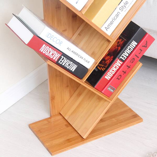 ขาย ชั้นเก็บหนังสือตั้งพื้น Wooden Book Shelf