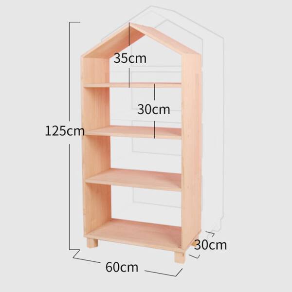 ขาย ชั้นวางของอเนกประสงค์สไตล์มินิมอล Wooden Decorative Book Shelf ขนาด2