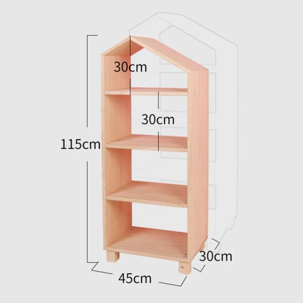 ขาย ชั้นวางของอเนกประสงค์สไตล์มินิมอล Wooden Decorative Book Shelf ขนาด