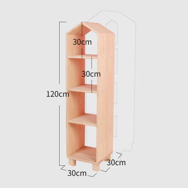 ขาย ชั้นวางของอเนกประสงค์สไตล์มินิมอล Wooden Decorative Book Shelf ขนาด 3