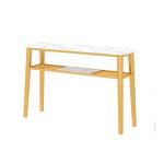 โต๊ะ ไซด์บอร์ด ท็อปหินอ่อน สไตล์พรีเมี่ยม ท็อปหินสีขาว โครงขาสีทอง