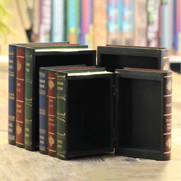ขาย กล่องใส่ของทรงหนังสือวินเทจ Storage Vintage Box ลด ราคา