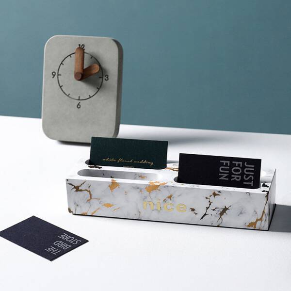 ขาย กล่องใส่นามบัตรหินอ่อน Marble Table Organizer ลด