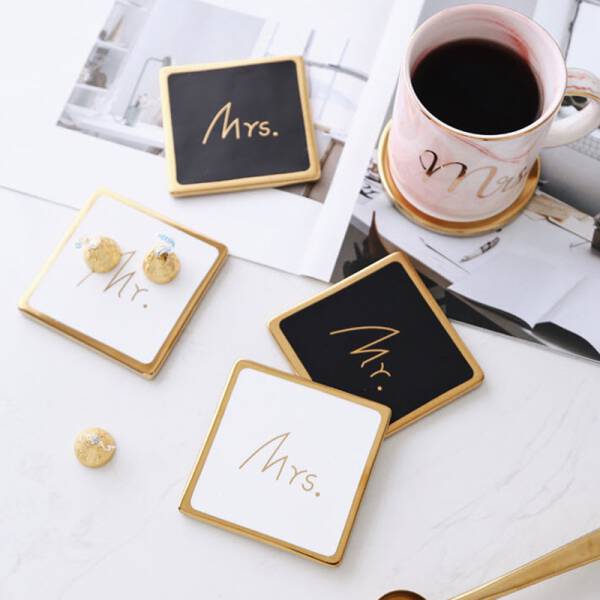 ขาย แผ่นรองแก้วหิน Mr.&Mrs. Coaster ลด ราคา
