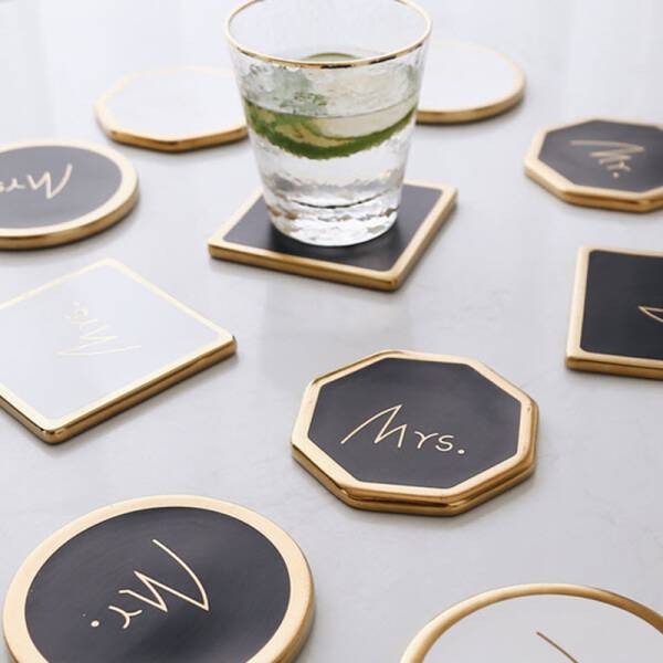 ขาย แผ่นรองแก้วหิน Mr.&Mrs. Coaster ลดราคา