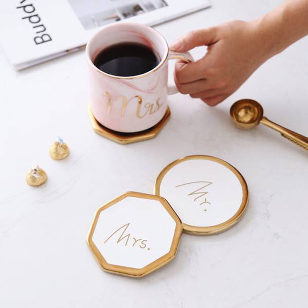 ขาย แผ่นรองแก้วหิน Mr.&Mrs. Coaster พิเศษ