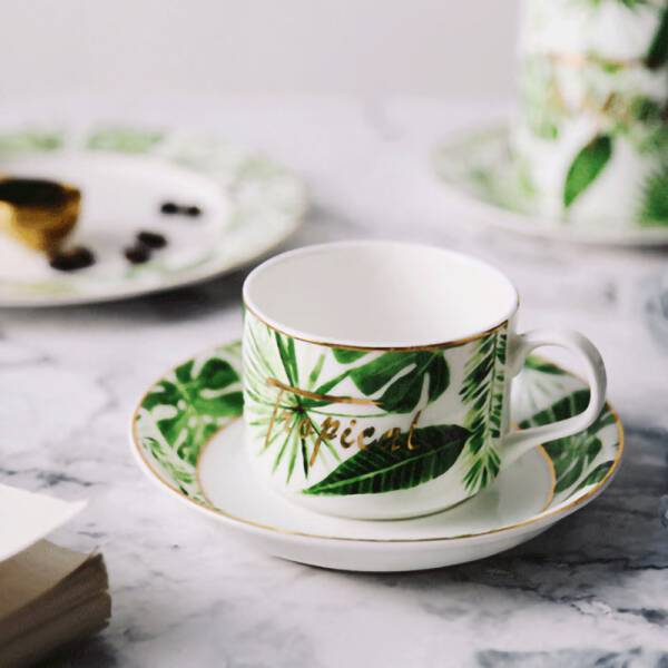 ขาย ถ้วยกาแฟเซรามิค Tropical Ceramic Cup ลด