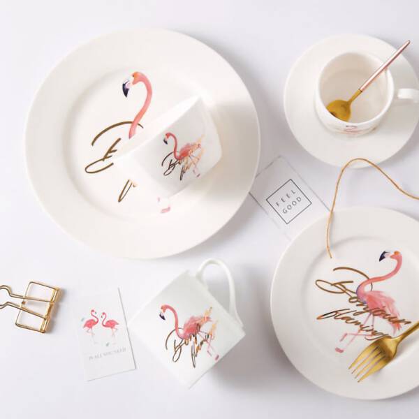 ขาย แก้วเซรามิคลายฟลามิงโก Flamingo Mug พิเศษลด
