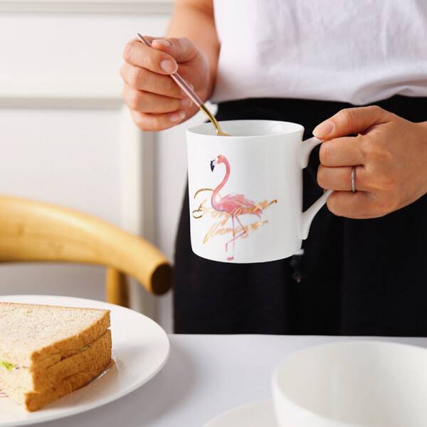 ขาย แก้วเซรามิคลายฟลามิงโก Flamingo Mug พิเศษ
