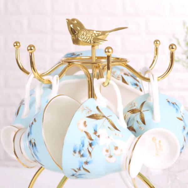 ขาย ชั้นวางจานถ้วยสไตล์ยุโรป Golden Bird Kitchen Holder ลด