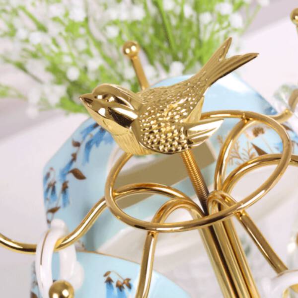 ขาย ชั้นวางจานถ้วยสไตล์ยุโรป Golden Bird Kitchen Holder พิเศษ