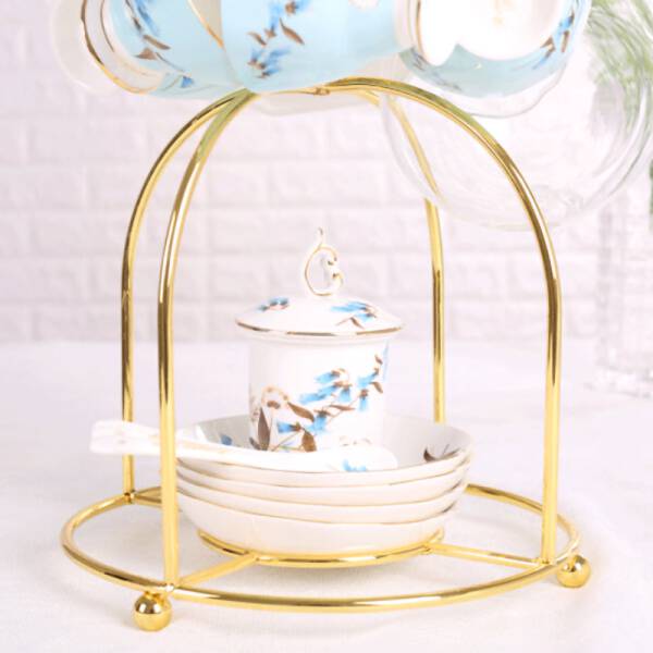 ขาย ชั้นวางจานถ้วยสไตล์ยุโรป Golden Bird Kitchen Holder ราคาลด