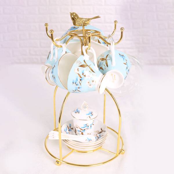 ขาย ชั้นวางจานถ้วยสไตล์ยุโรป Golden Bird Kitchen Holder ลด ราคา