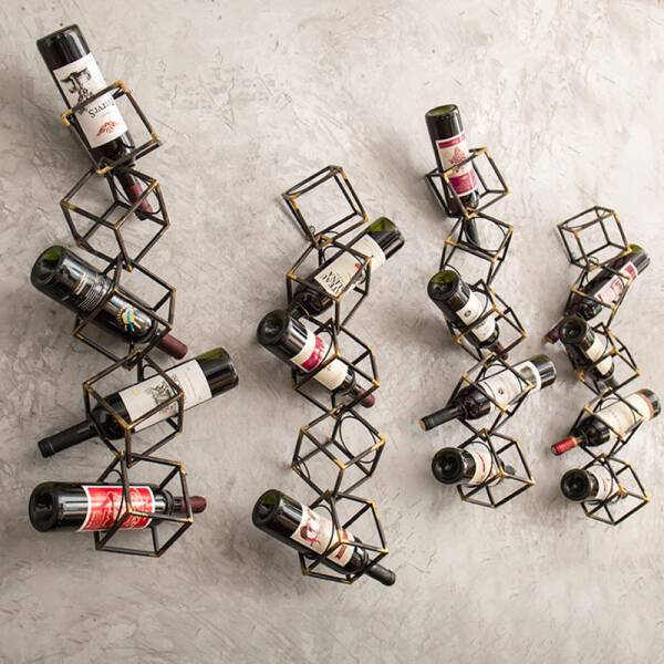 ขาย ชั้นแขวนไวน์ติดผนัง Vintage Wine Rack ลด ราคา