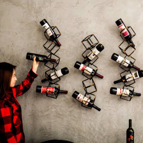 ขาย ชั้นแขวนไวน์ติดผนัง Vintage Wine Rack ลด