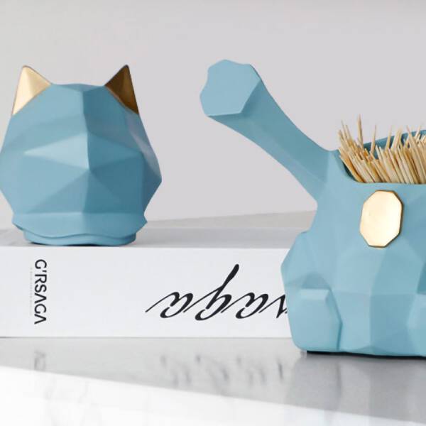 ขาย กล่องเก็บคอนตอนบัด Cat Cotton Bud Holder ราคา