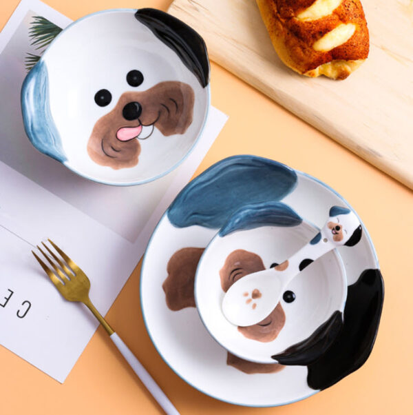 ขาย จานอาหารสำหรับหนูๆ Doggy Ceramic Tableware พิเศษลดราคา
