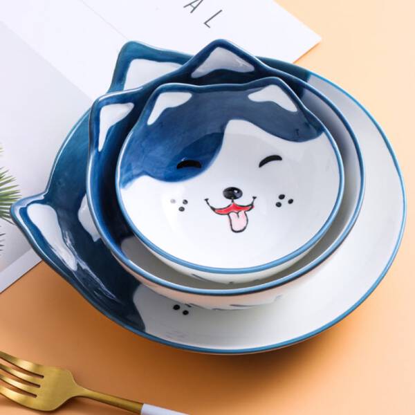 ขาย จานอาหารสำหรับหนูๆ Doggy Ceramic Tableware พิเศษราคาลด