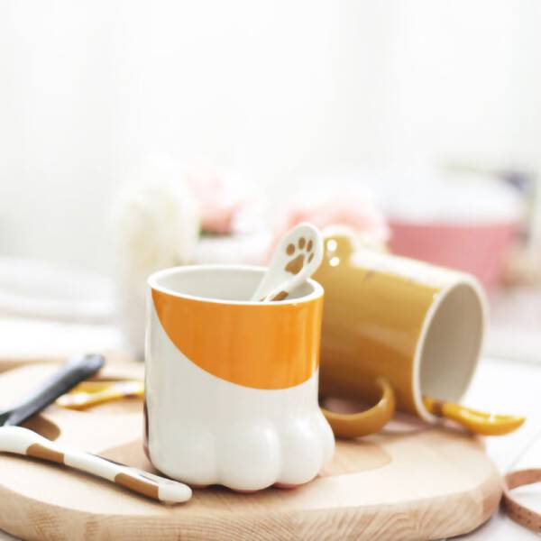 ขาย แก้วกาแฟลายน้องเหมียว Cat Paw Mug ลด พิเศษ