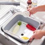 ขาย ตะกร้าล้างผัก/ผลไม้พับได้ Multi-function Foldable Sink ลด ราคา