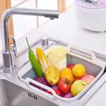 ขาย ตะกร้าล้างผัก/ผลไม้พับได้ Multi-function Foldable Sink ราคา